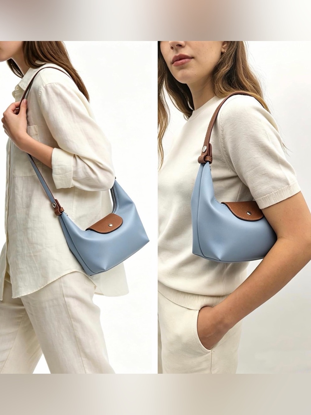 Versatile Small Nylon Foldable Handbag - Picture 10 of 10